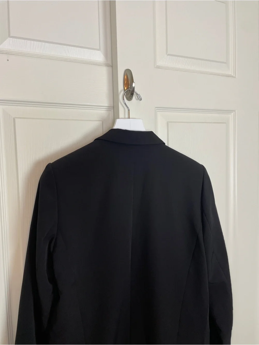 WHBM Black Relaxed Blazigan Open Front Blazer Jacket NWT Sz 10